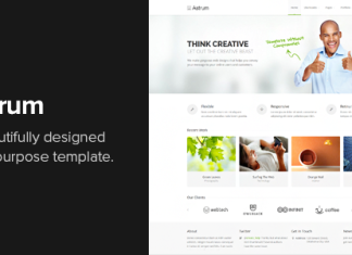 Astrum – Modèle HTML multi-usages réactif Astrum Modele HTML multi usages reactif