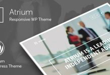 Atrium Theme WordPress pour conseiller en finance et consulting
