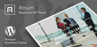 Atrium Theme WordPress pour conseiller en finance et consulting