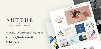 Auteur Theme WordPress pour auteurs et editeurs