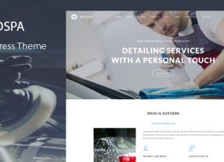 Auto Spa Theme WordPress pour lave auto