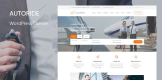 AutoRide Theme WordPress de reservation de chauffeur de limousine