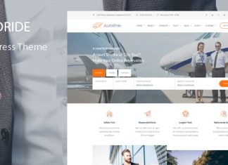 AutoRide Theme WordPress de reservation de chauffeur de limousine