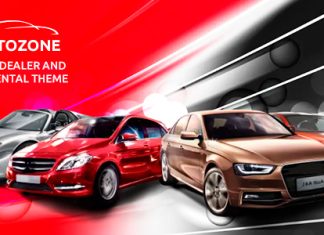 Autozone Theme pour concessionnaire automobile et location de voitures