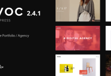 Avoc Theme WordPress PortfolioAgence Unique et Minimal