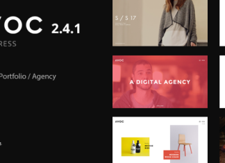 Avoc Theme WordPress PortfolioAgence Unique et Minimal