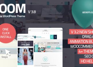 Azoom Theme polyvalent avec constructeur danimations