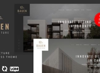 BAUEN Theme WordPress darchitecture et dinterieur Elementor