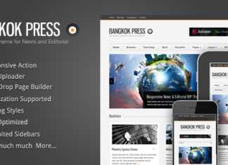 Bangkok Press Theme Responsive Actualites Editorial