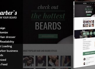 Barber – Thème WordPress pour Coiffeurs et Salons de Coiffure Barber Theme WordPress pour Coiffeurs et Salons de Coiffure