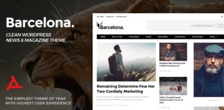 Barcelone Theme WordPress Clean News Magazine