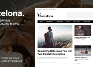 Barcelone Theme WordPress Clean News Magazine