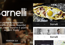 Barnelli Theme WordPress Responsive pour Restaurant