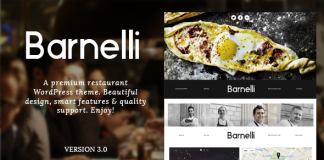 Barnelli Theme WordPress Responsive pour Restaurant