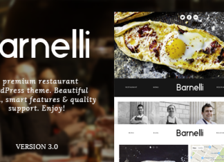 Barnelli Theme WordPress Responsive pour Restaurant