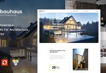 Bauhaus Theme WordPress dArchitecture Interieur