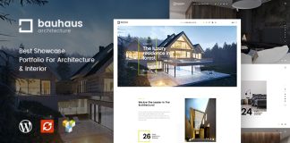 Bauhaus Theme WordPress dArchitecture Interieur