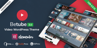 BeTube Theme WordPress de videos