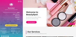 BeautySpot Theme WordPress pour salon de beaute
