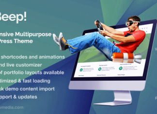 Beep Theme Wordpress polyvalent et reactif