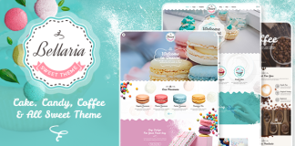 Bellaria Un delicieux theme WordPress de gateaux et de