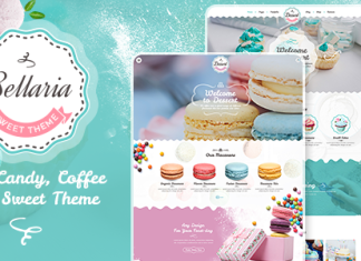 Bellaria Un delicieux theme WordPress de gateaux et de