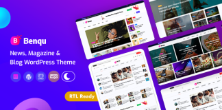 Benqu Theme WordPress de magazine dactualites