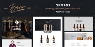 Bieres artisanales Theme WordPress pour brasserie et pub
