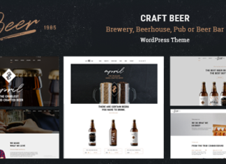 Bieres artisanales Theme WordPress pour brasserie et pub