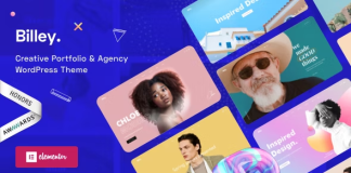 Billey Theme WordPress Elementor pour portfolio creatif et agence