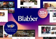Blabber Theme WordPress All in One Elementor pour blog et magazine