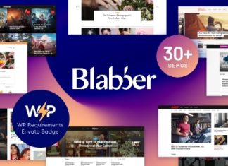 Blabber Theme WordPress All in One Elementor pour blog et magazine