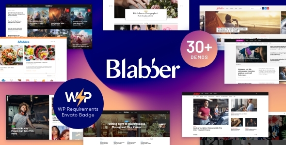 Blabber Theme WordPress All in One Elementor pour blog et magazine