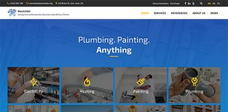 BlueCollar Theme WordPress pour entrepreneur et renovation