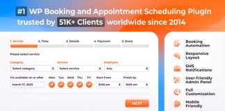 Bookly PRO Systeme de logiciel de rendez vous et de