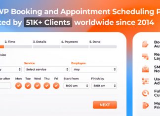 Bookly PRO Systeme de logiciel de rendez vous et de