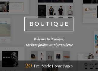Boutique Theme WooCommerce de mode Kute prise en charge