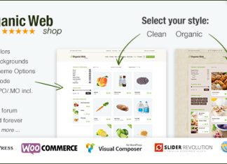 Boutique en ligne bio Le theme eco WooCommerce