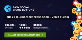 Boutons de partage social faciles pour WordPress