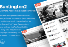 Buntington Theme WordPress pour leducation