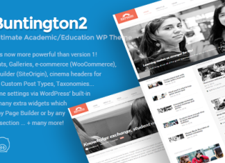 Buntington – Thème WordPress pour l’éducation Buntington Theme WordPress pour leducation