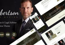Cabinet davocats Theme WordPress pour avocat et conseiller juridique