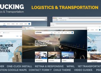 Camionnage Transportation Logistique WordPress