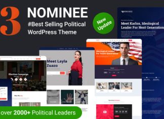 Candidat Theme WordPress politique pour candidatleader politique