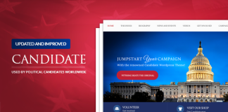 Candidat Theme politique WordPress