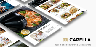 Capella Site WordPress du Restaurant