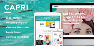 Capri Theme de Portfolio Creatif