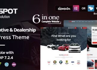 CarSpot Theme classifie WordPress pour concessionnaires de voitures