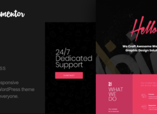 Cardea Theme WordPress dune page pour portfolio