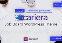 Cariera Theme WordPress de tableau de bord demplois